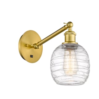 A thumbnail of the Innovations Lighting 317-1W-13-6 Belfast Sconce Satin Gold / Deco Swirl