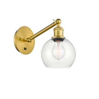 A thumbnail of the Innovations Lighting 317-1W-12-6 Athens Sconce Satin Gold / Clear