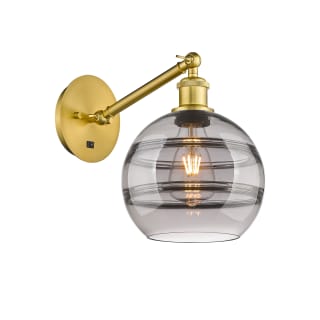 A thumbnail of the Innovations Lighting 317-1W-10-8 Rochester Sconce Satin Gold / Smoked
