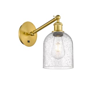 A thumbnail of the Innovations Lighting 317-1W-10-6 Bella Sconce Satin Gold / Seedy