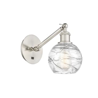 A thumbnail of the Innovations Lighting 317-1W-12-6 Athens Sconce Brushed Satin Nickel / Clear Deco Swirl