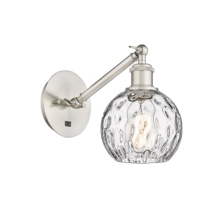 A thumbnail of the Innovations Lighting 317-1W-12-6 Athens Sconce Brushed Satin Nickel / Clear Water Glass