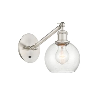 A thumbnail of the Innovations Lighting 317-1W-12-6 Athens Sconce Brushed Satin Nickel / Seedy