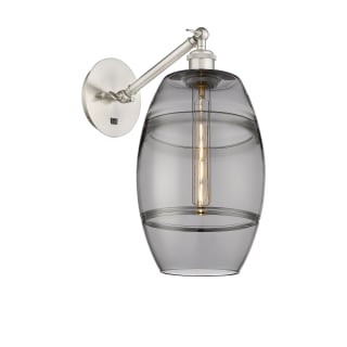 A thumbnail of the Innovations Lighting 317-1W-10-8 Vaz Sconce Brushed Satin Nickel / Smoked