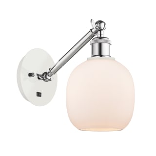 A thumbnail of the Innovations Lighting 317-1W-13-6 Belfast Sconce White and Polished Chrome / Matte White