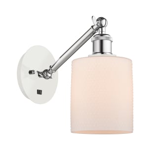 A thumbnail of the Innovations Lighting 317-1W-13-5 Cobbleskill Sconce White and Polished Chrome / Matte White