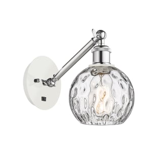 A thumbnail of the Innovations Lighting 317-1W-12-6 Athens Sconce White and Polished Chrome / Clear Water Glass