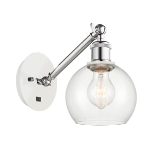 A thumbnail of the Innovations Lighting 317-1W-12-6 Athens Sconce White and Polished Chrome / Clear