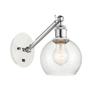 A thumbnail of the Innovations Lighting 317-1W-12-6 Athens Sconce White and Polished Chrome / Seedy