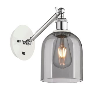 A thumbnail of the Innovations Lighting 317-1W-10-6 Bella Sconce White Polished Chrome / Light Smoke