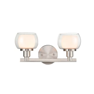 A thumbnail of the Innovations Lighting 330-2W-7-15 Cairo Vanity Satin Nickel / White / Clear