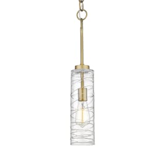 A thumbnail of the Innovations Lighting 380-1S-21-4 Wexford Pendant Brushed Brass / Clear Deco Swirl