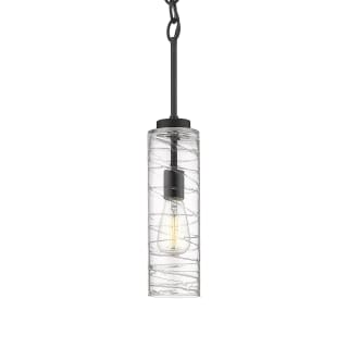 A thumbnail of the Innovations Lighting 380-1S-21-4 Wexford Pendant Matte Black / Clear Deco Swirl