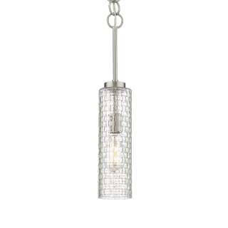 A thumbnail of the Innovations Lighting 380-1S-21-4 Wexford Pendant Brushed Satin Nickel / Clear Basket Weave
