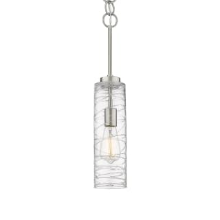 A thumbnail of the Innovations Lighting 380-1S-21-4 Wexford Pendant Brushed Satin Nickel / Clear Deco Swirl