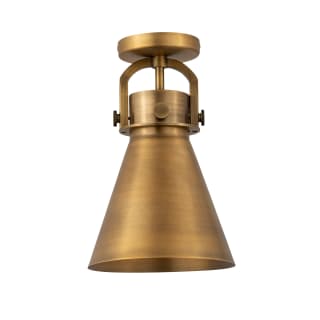 A thumbnail of the Innovations Lighting 410-1F-15-8 Newton Cone Flush Brushed Brass