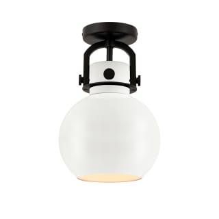 A thumbnail of the Innovations Lighting 410-1F-15-8 Newton Sphere Flush Matte Black