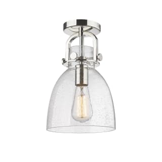 A thumbnail of the Innovations Lighting 410-1F-13-8 Newton Bell Flush Polished Nickel / Seedy