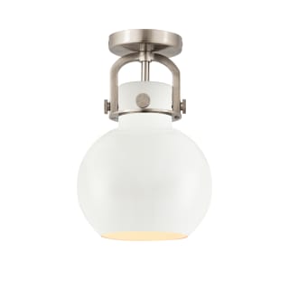 A thumbnail of the Innovations Lighting 410-1F-15-8 Newton Sphere Flush Satin Nickel