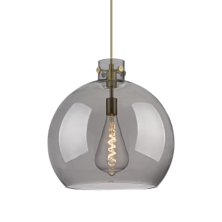 A thumbnail of the Innovations Lighting 410-1PL-18-18 Newton Sphere Pendant Brushed Brass / Plated Smoke