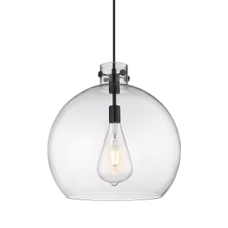 A thumbnail of the Innovations Lighting 410-1PL-18-18 Newton Sphere Pendant Matte Black / Clear