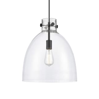 A thumbnail of the Innovations Lighting 410-1PL-16-14 Newton Bell Pendant Matte Black / Clear