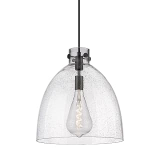 A thumbnail of the Innovations Lighting 410-1PL-17-16 Newton Bell Pendant Matte Black / Seedy