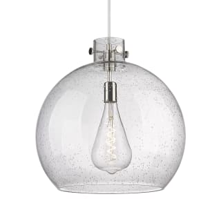 A thumbnail of the Innovations Lighting 410-1PL-18-18 Newton Sphere Pendant Polished Nickel / Seedy