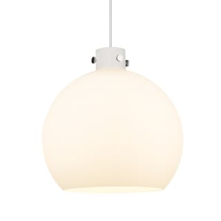 A thumbnail of the Innovations Lighting 410-1PL-18-18 Newton Sphere Pendant Polished Nickel / Matte White