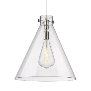 A thumbnail of the Innovations Lighting 410-1PL-20-18 Newton Cone Pendant Polished Nickel / Clear