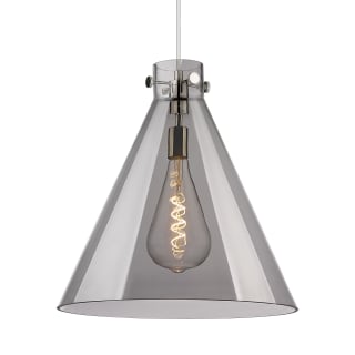 A thumbnail of the Innovations Lighting 410-1PL-20-18 Newton Cone Pendant Polished Nickel / Plated Smoke