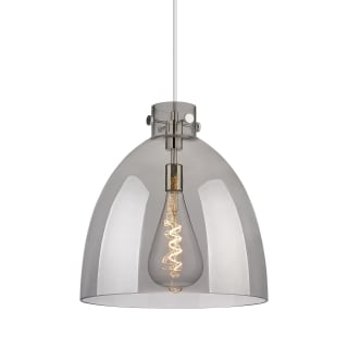 A thumbnail of the Innovations Lighting 410-1PL-17-16 Newton Bell Pendant Polished Nickel / Plated Smoke