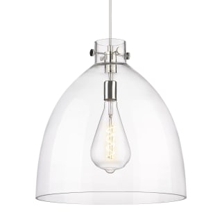 A thumbnail of the Innovations Lighting 410-1PL-20-18 Newton Bell Pendant Polished Nickel / Clear