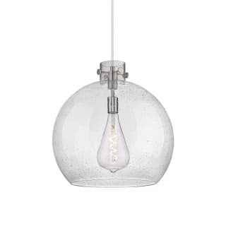 A thumbnail of the Innovations Lighting 410-1PL-18-18 Newton Sphere Pendant Satin Nickel / Seedy