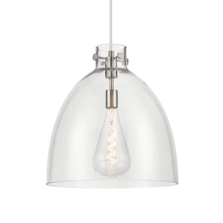 A thumbnail of the Innovations Lighting 410-1PL-17-16 Newton Bell Pendant Satin Nickel / Clear