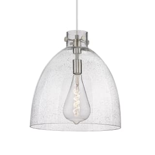 A thumbnail of the Innovations Lighting 410-1PL-17-16 Newton Bell Pendant Satin Nickel / Seedy