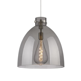 A thumbnail of the Innovations Lighting 410-1PL-17-16 Newton Bell Pendant Satin Nickel / Plated Smoke