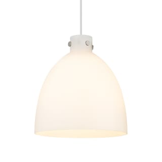 A thumbnail of the Innovations Lighting 410-1PL-17-16 Newton Bell Pendant Satin Nickel / Matte White