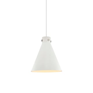 A thumbnail of the Innovations Lighting 410-1PL-16-14 Newton Cone Pendant Satin Nickel / White