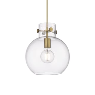 A thumbnail of the Innovations Lighting 410-1PM-11-10 Newton Sphere Pendant Brushed Brass / Clear