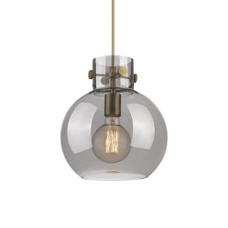 A thumbnail of the Innovations Lighting 410-1PM-11-10 Newton Sphere Pendant Brushed Brass / Plated Smoke