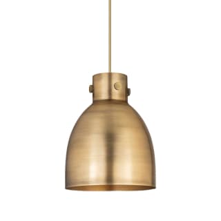 A thumbnail of the Innovations Lighting 410-1PM-13-10 Newton Bell Pendant Brushed Brass / Brushed Brass