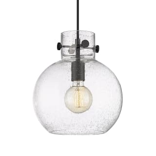 A thumbnail of the Innovations Lighting 410-1PM-11-10 Newton Sphere Pendant Matte Black / Seedy