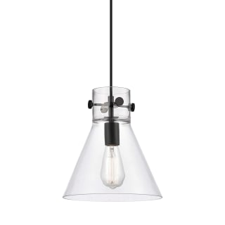 A thumbnail of the Innovations Lighting 410-1PM-11-10 Newton Cone Pendant Matte Black / Clear