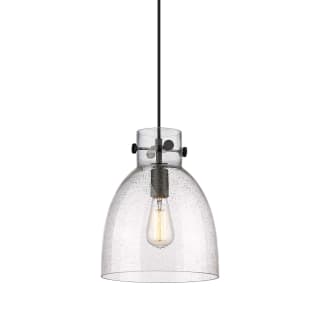 A thumbnail of the Innovations Lighting 410-1PM-13-10 Newton Bell Pendant Matte Black / Seedy