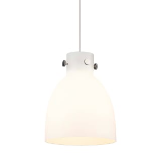 A thumbnail of the Innovations Lighting 410-1PM-13-10 Newton Bell Pendant Polished Nickel / Matte White