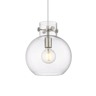 A thumbnail of the Innovations Lighting 410-1PM-11-10 Newton Sphere Pendant Satin Nickel / Clear