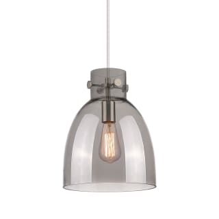 A thumbnail of the Innovations Lighting 410-1PM-13-10 Newton Bell Pendant Satin Nickel / Plated Smoke