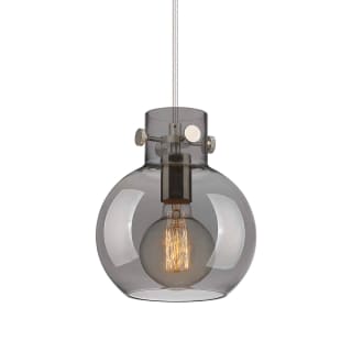 A thumbnail of the Innovations Lighting 410-1PS-10-8 Newton Sphere Pendant Satin Nickel / Plated Smoke