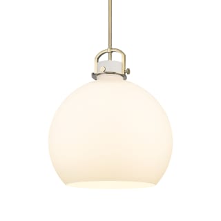 A thumbnail of the Innovations Lighting 410-1SL-23-18 Newton Sphere Pendant Brushed Brass / Matte White